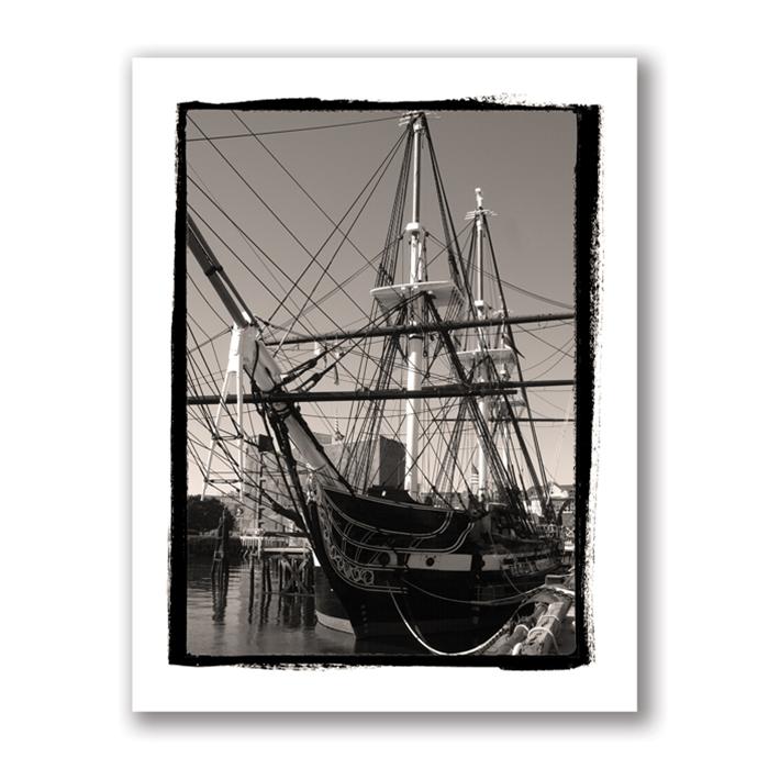 Photo Greeting Card Of The U.S.S. Constitution by Kurt Neumann